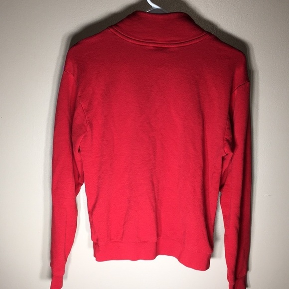 PINK Victoria’s Secret quarter zip hoodie XS red hoodie PINK VS QUARTER zip - Picture 10 of 14